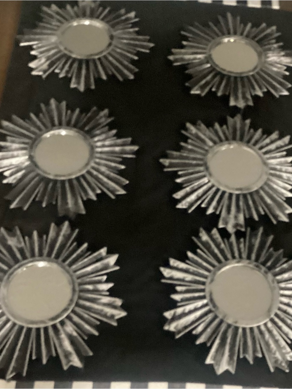 Silver Sunburst Wall Accent Set - Home Wall Decor